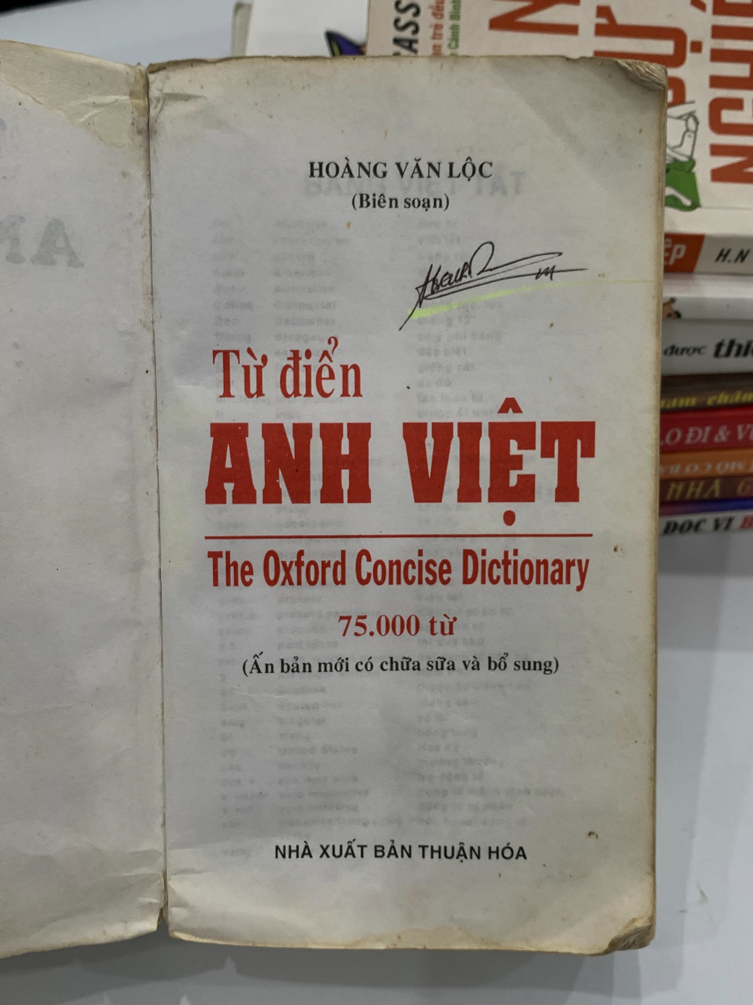 Từ điển Anh–Việt (Oxford ~75.000 từ) – NXB Thanh Niên