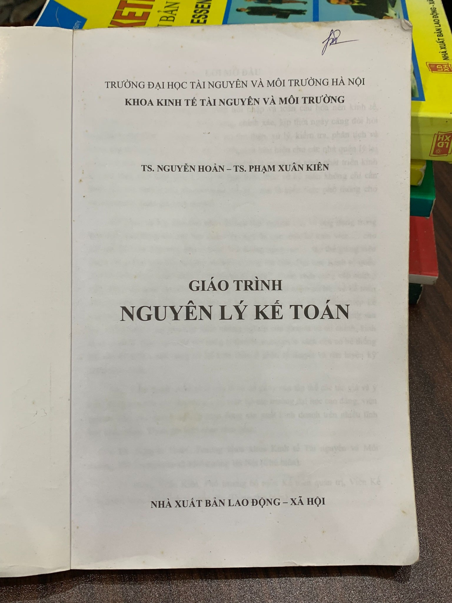 Giáo trình Nguyên lý kế toán – Bộ GD&ĐT