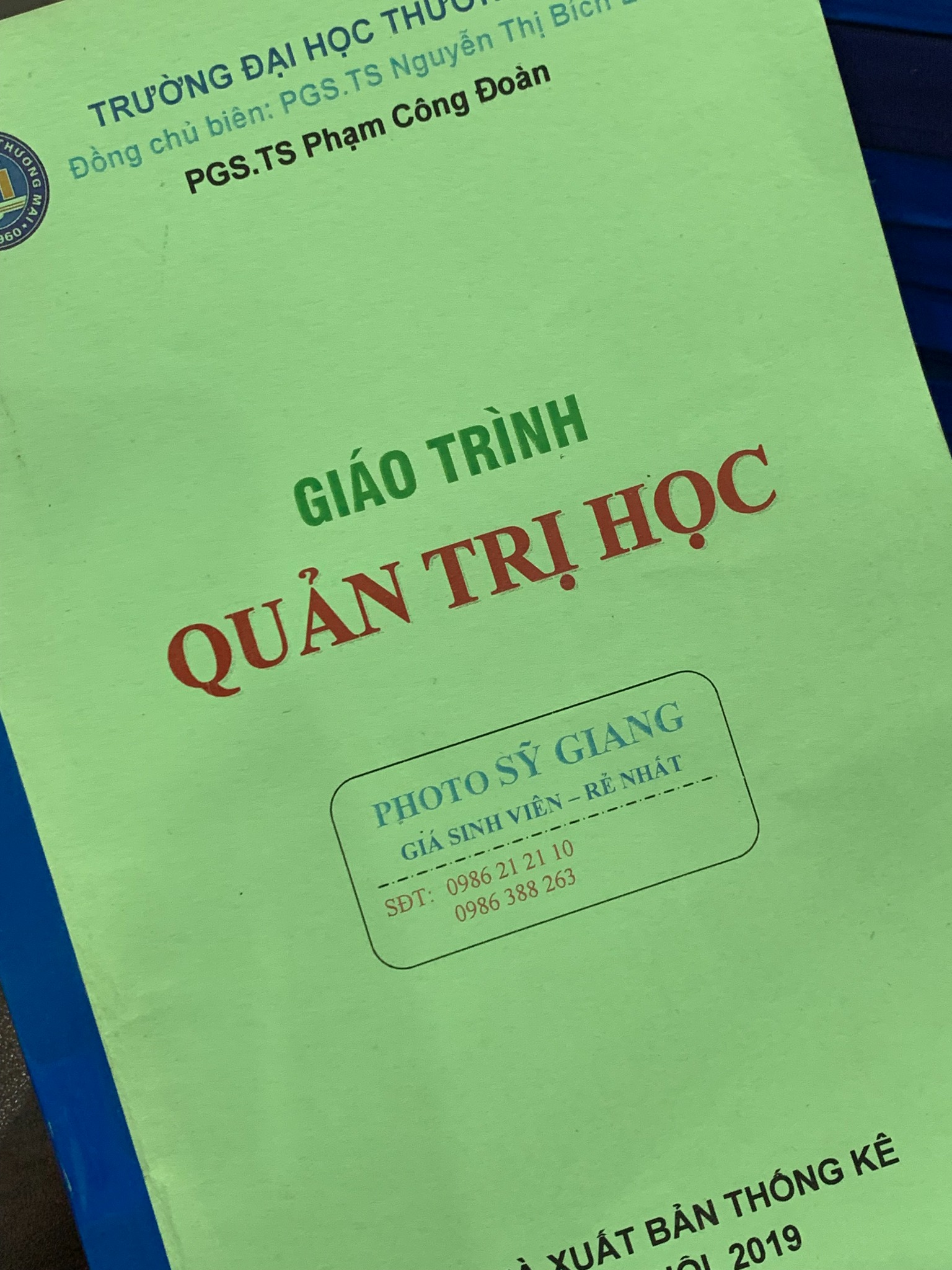 Giáo trình Quản trị học – Bộ GD&ĐT