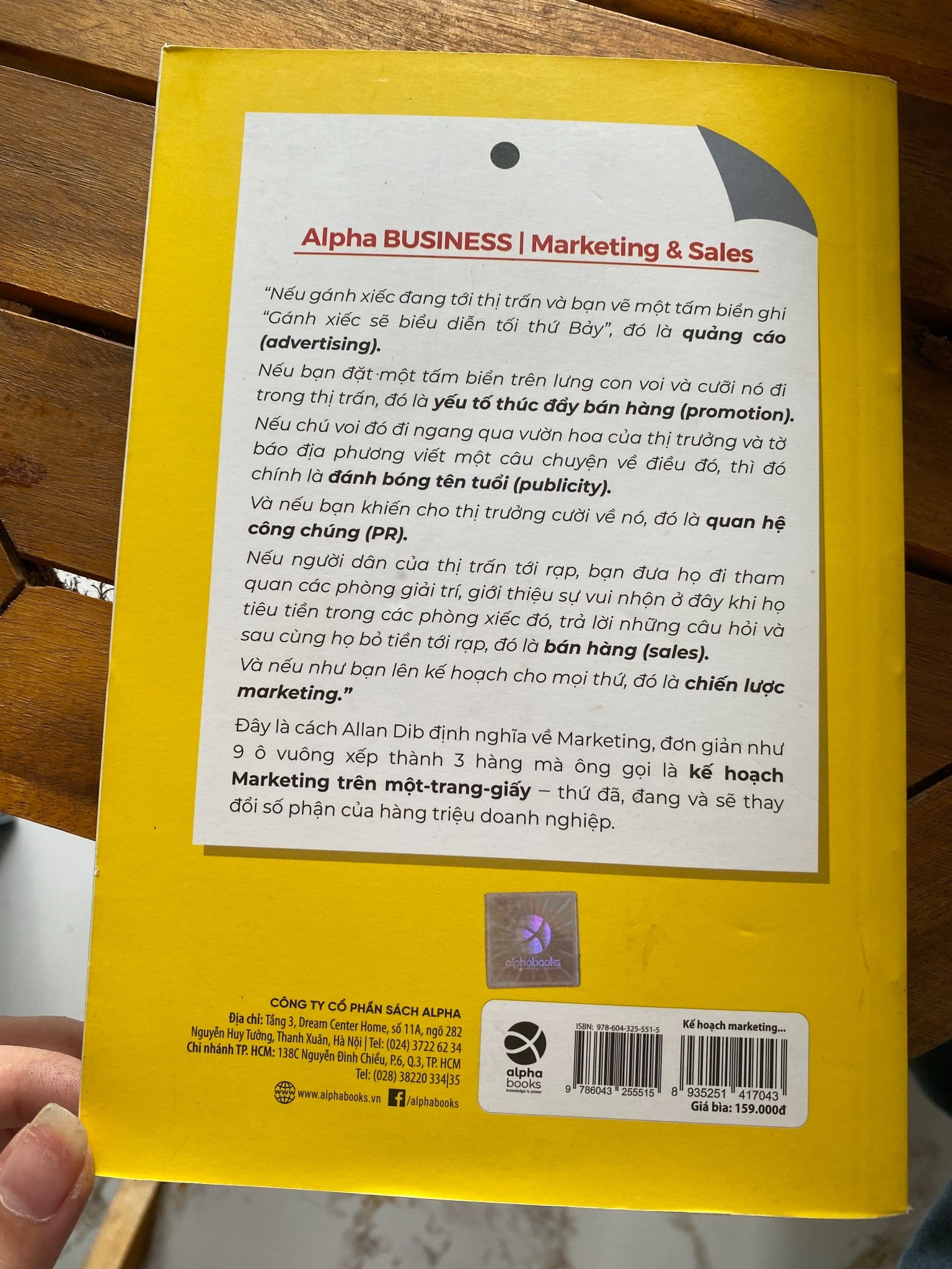 Kế Hoạch Marketing Trên Một Trang Giấy - Allan Dib