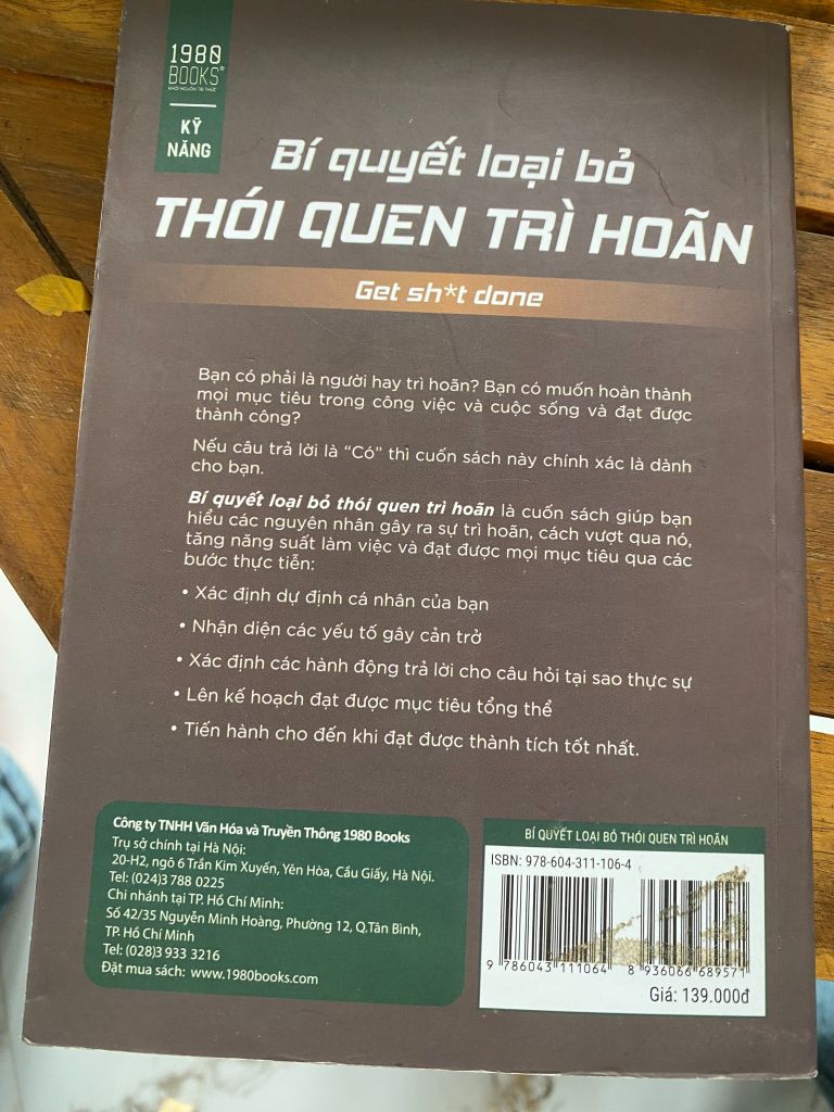 Bí Quyết Loại Bỏ Thói Quen Trì Hoãn - Jeffrey Gitomer - Ảnh thực tế 3