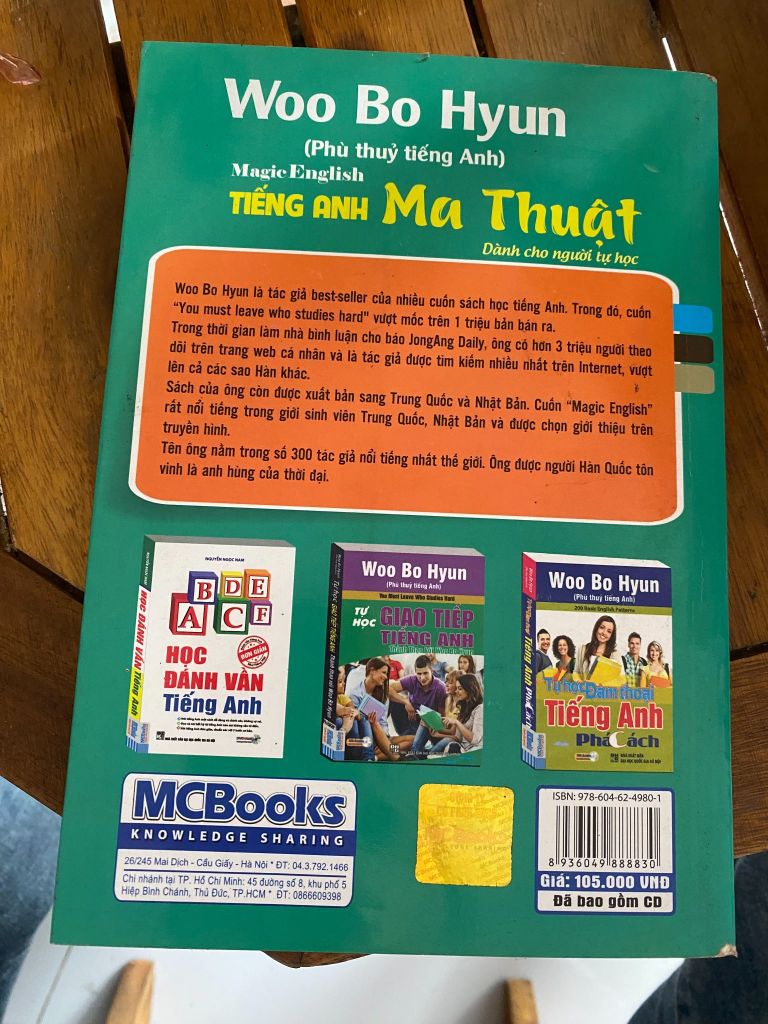 Tiếng Anh Ma Thuật - Dành cho người tự học - Woo Bo Hyun - Ảnh thực tế 3