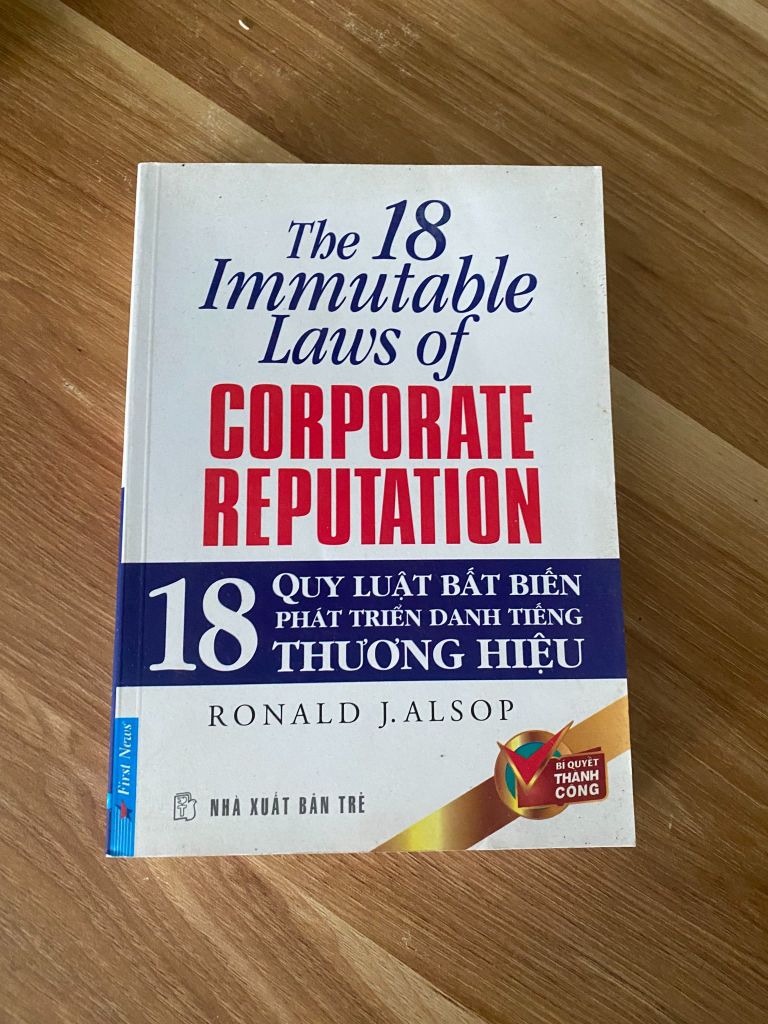 The 18 Corporate Reputation - Quy Luật Bất Biến Phát Triển Danh Tiếng Thương Hiệu (Ronald J. Alsop) - Ảnh thực tế 1