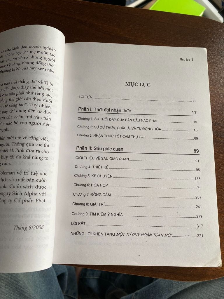 Một tư duy hoàn toàn mới - Daniel H. Pink - Ảnh chụp thực tế