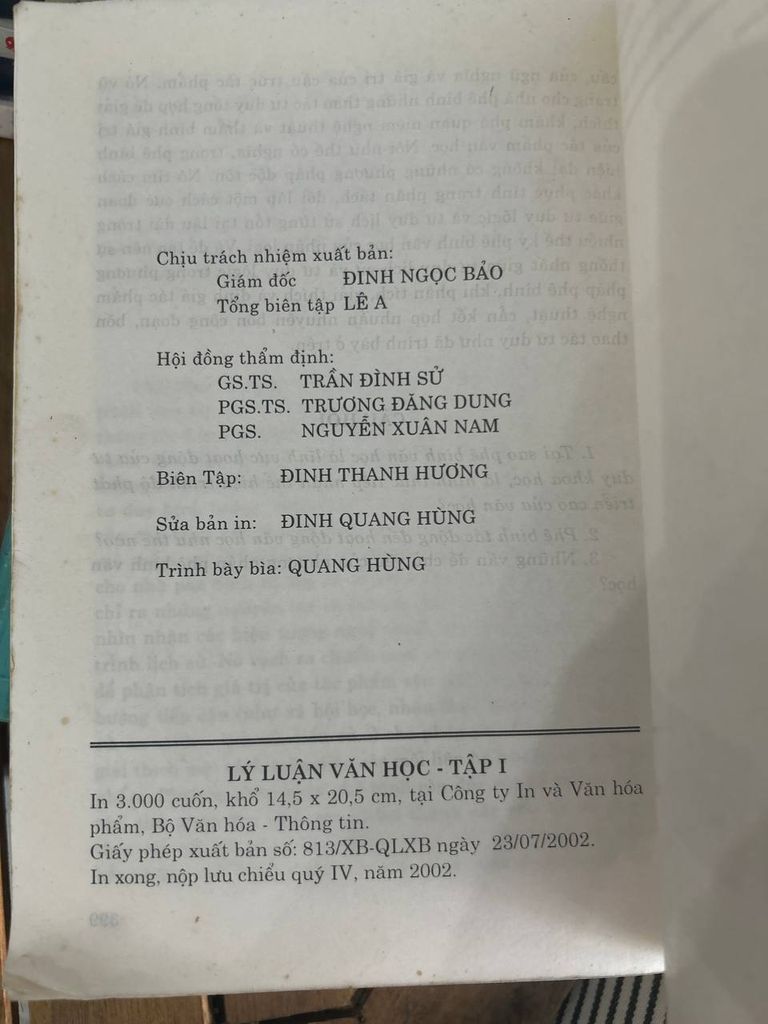 Lý Luận Văn Học: Tập I - Văn Học, Nhà Văn, Bạn Đọc - Phương Lựu (Chủ biên) - Ảnh thực tế 5