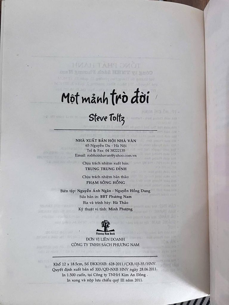 Một mảnh trò đời - Steve Toltz - Ảnh thực tế 5