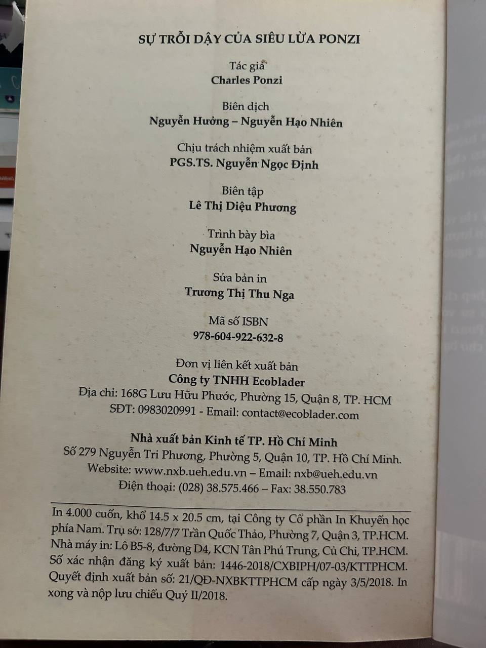 Sự Trỗi Dậy Của Siêu Lừa Ponzi - Charles Ponzi - Charles Ponzi