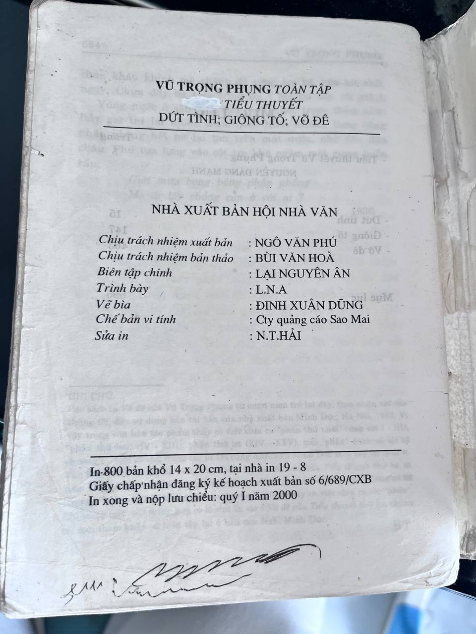 Toàn Tập Vũ Trọng Phụng - Tiểu Thuyết: Dứt Tình, Giông Tố, Vỡ Đê - ảnh 5