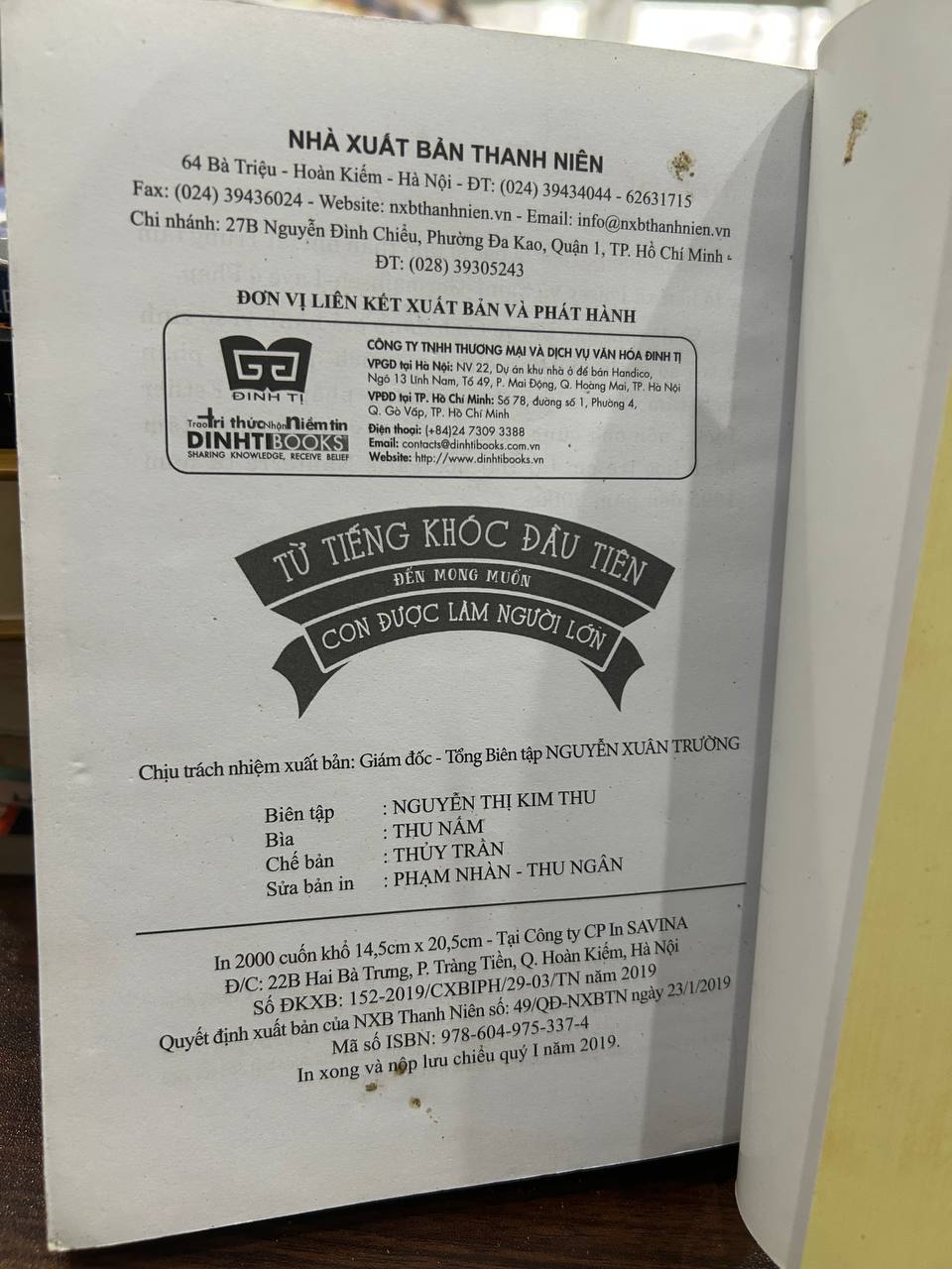 Từ Tiếng Khóc Đầu Tiên Đến Mong Muốn Con Được Làm Người Lớn - Stéphane Barbas - Stéphane Barbas - BT - Stéphane Barbas