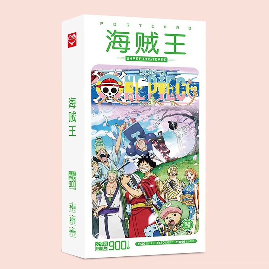 Postcard One Piece Đảo hải tặc 900pcs mới