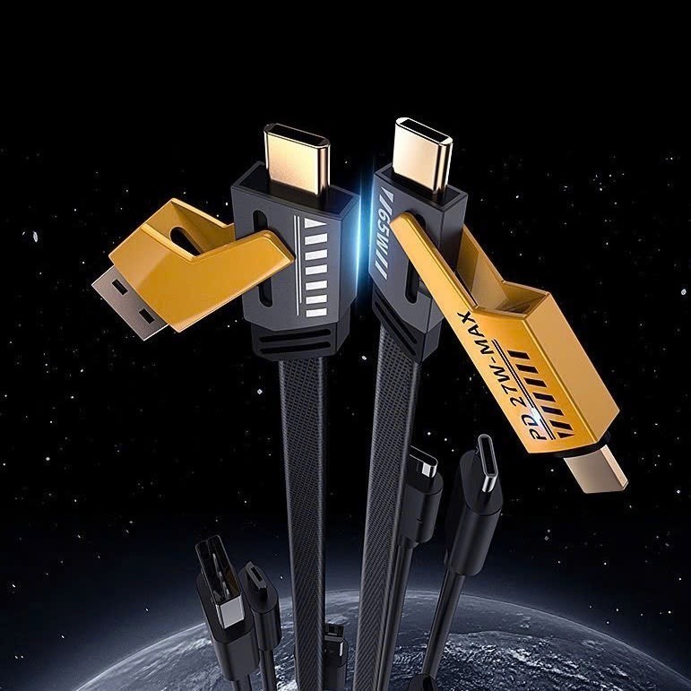 XẢ KHO - Bộ Sạc Đa Năng 4IN1 120W - Sức Mạnh Công Nghệ, Kết Nối Vạn Năng