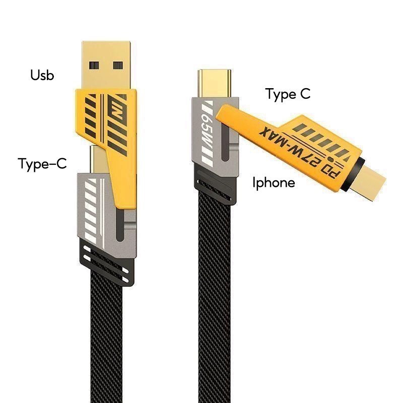 XẢ KHO - Bộ Sạc Đa Năng 4IN1 120W - Sức Mạnh Công Nghệ, Kết Nối Vạn Năng