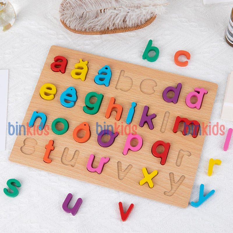 Bảng chữ cái Tiếng Việt, bảng chữ cái gỗ nổi chữ và số cho bé, kích thước 30x22cm, giúp bé phát triển tư duy - Ảnh thực tế 3