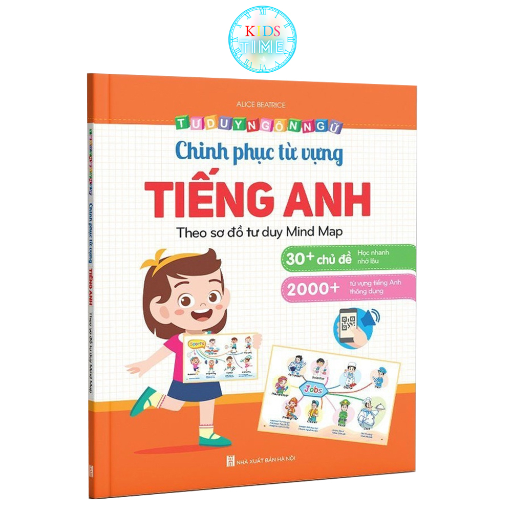Sách Chinh Phục Từ Vựng Tiếng Anh - Theo Sơ Đồ Tư Duy Mind Map Hơn 2000 Từ ( Kèm File Nghe Tiếng Anh)