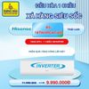  Điều hòa 1  Hisense chiều 18000 BTU Inverter AS-18TW4RGATU00 