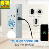  Quạt tích điện Honjianda FL 716 có đèn LED &amp; USB 16 inch 
