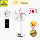  Quạt sạc tích điện Honjianda HJD FL628H 18 inch – 9 mức gió, có remote, đèn LED 