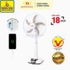  Quạt sạc tích điện Honjianda HJD FL628H 18 inch – 9 mức gió, có remote, đèn LED 
