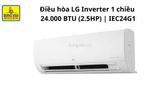  Điều hòa LG DUALCOOL Inverter 1 chiều 24000 BTU IEC24G1 – Thái Lan 