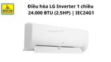  Điều hòa LG DUALCOOL Inverter 1 chiều 24000 BTU IEC24G1 – Thái Lan 