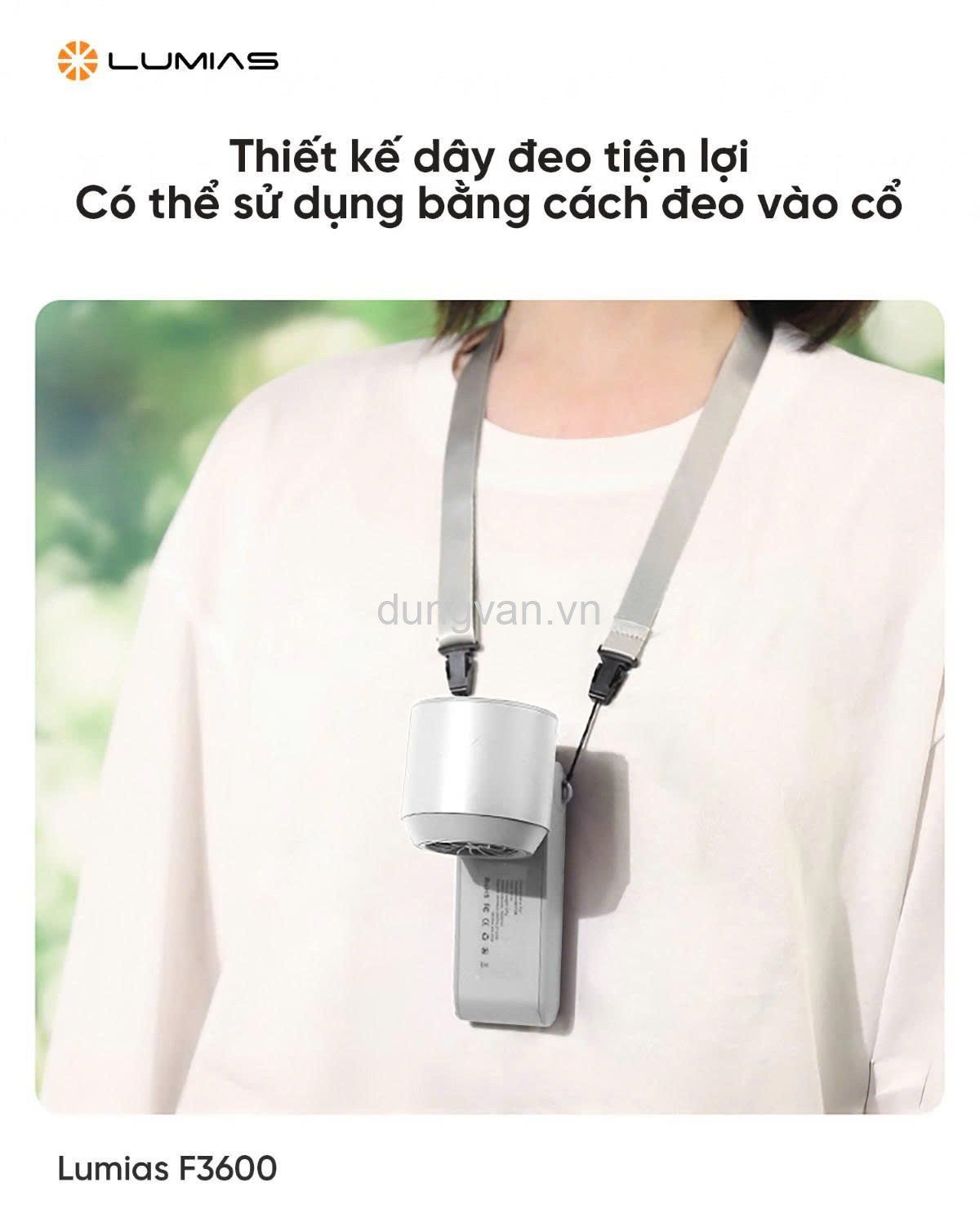  QUẠT CẦM TAY MINI LUMIAS LÀM LẠNH F3600 