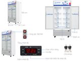  Tủ mát gián tiếp dòng Inverter, dàn đồng Hòa Phát 526 lit HSR D8526 