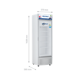  Tủ mát gián tiếp đóng ON/OFF, dàn đồng Hòa Phát 195 lit HSR D6195 