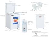 Tủ bảo quản Hòa Phát 1 ngăn, dàn nhôm 107 lit HPF AN6107 
