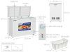  Tủ bảo quản Hòa Phát 2 ngăn, dàn đồng, mặt kính cường lực 245 lit HPF BD6245T1 