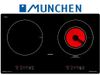  BẾP ĐIỆN TỪ ĐÔI MUNCHEN Q2FLY ( 1 BÊN TỪ , 1 BÊN HÔNG NGOẠI ) 