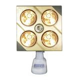  Đèn sưởi 4 bóng hồng ngoại treo tường Hans Kottmann K4B-G, có đèn chiếu sáng 