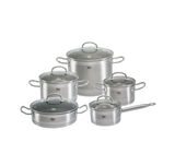  Bộ nồi 5 chiếc 3 đáy Elo Set PROFI CRISTAL 5486, vung kính 