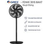  Quạt cây Gree FDWK-3515BAH7, 50W, có khiển, màu đen, China 
