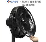 Quạt cây Gree FDWK-3515BAH7, 50W, có khiển, màu đen, China 