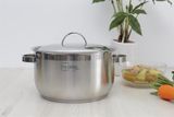  Nồi từ Fivestar Inox 3 đáy nắp kính Phi 26 