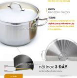  Nồi xửng hấp FiveStar phi 32 FSNX32001 vung inox 