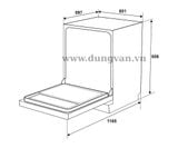  Máy rửa bát độc lập Hafele HDW-F601B 