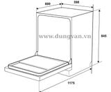  Máy rửa bát Hafele HDW-F601G 
