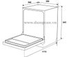  Máy rửa bát Hafele HDW-F601G 