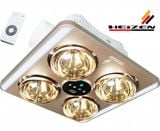  Đèn sưởi 4 bóng Âm trần Hans Heizen HE9, điều khiển từ xa 