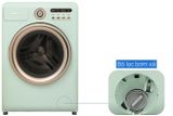  Máy giặt sấy lồng ngang Hisense Roman Holiday Inverter giặt 10.5 kg - sấy 7 kg WD105R5 