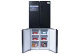  Tủ lạnh Multidoor 4 cánh Funiki 415 Lít HR M8415SB Double Inverter, cánh thép, màu đen 
