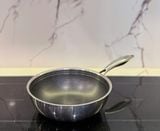  Chảo chống dính sâu lòng Kimscook Makeup 24S, 3 lớp đúc liền, inox, MK224, 24CM, Việt Nam 