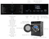  Máy giặt sấy lồng ngang Hisense Inverter giặt 9 kg - sấy 6 kg WD90N1Y 