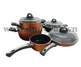  Bộ nồi 5 chiếc Papilia màu đồng nắp kính, nhập khẩu TNK(FULLIA) 