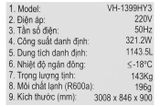  Tủ đông Sanaky Inverter 1143.5 lít VH-1399HY3 