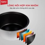  Nồi cơm điện Sato Việt Nhật 07CN011, 5,4 Lít, 1600W, Việt Nam 