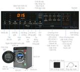  Máy giặt sấy lồng ngang Panasonic Inverter giặt 10 kg - sấy 6 kg NA-S106FC1LV 