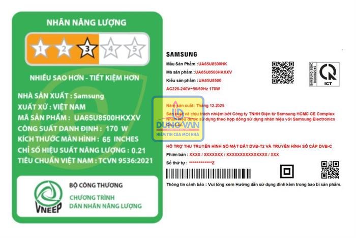 Smart Tivi Crystal UHD Samsung AI 4K 65 inch UA65U8500H chính hãng Dũng Vân Quảng Ninh