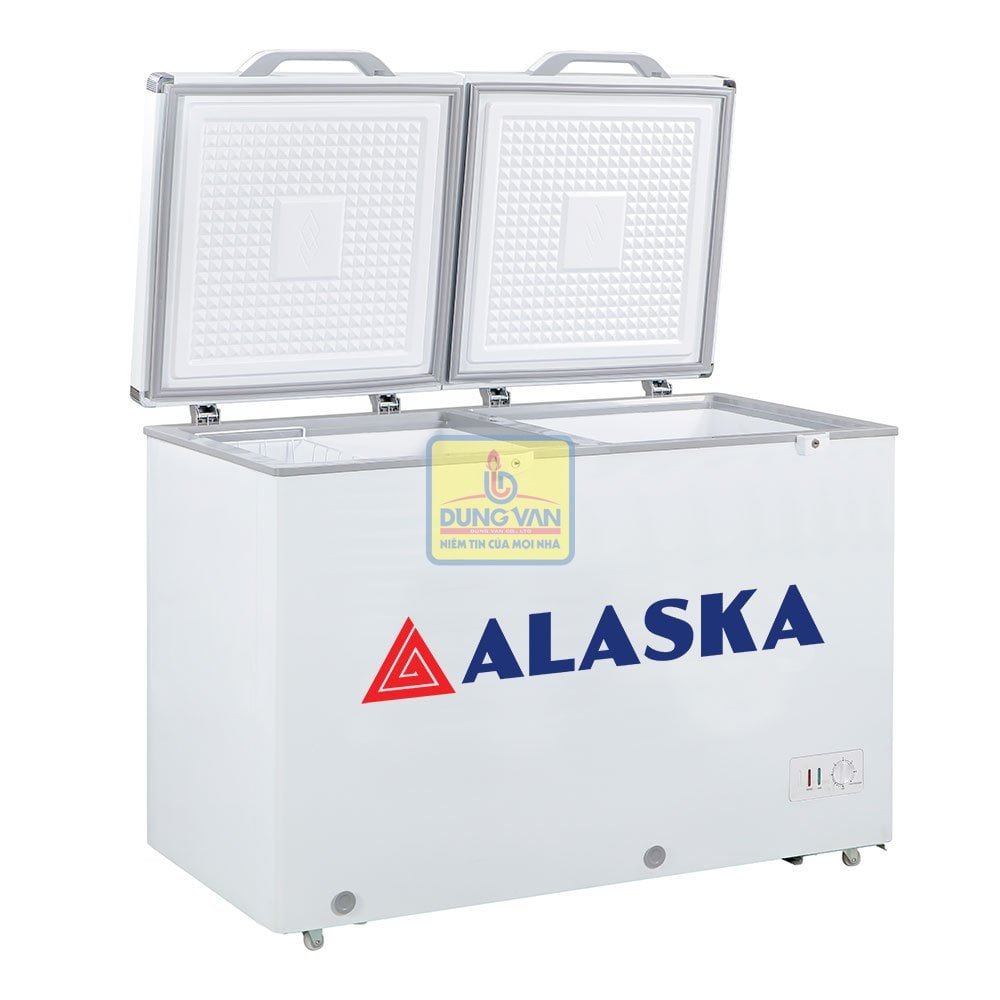 Tủ bảo quản Alaska 350 lit BCD3568C  2 ngăn , 2 cánh, dàn đồng chính hãng Dũng Vân Quảng Ninh